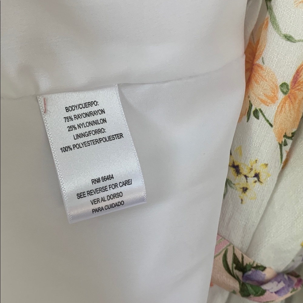52Seven elegant Floral White and Purple Women's Dress size 20W - Picture 12 of 16